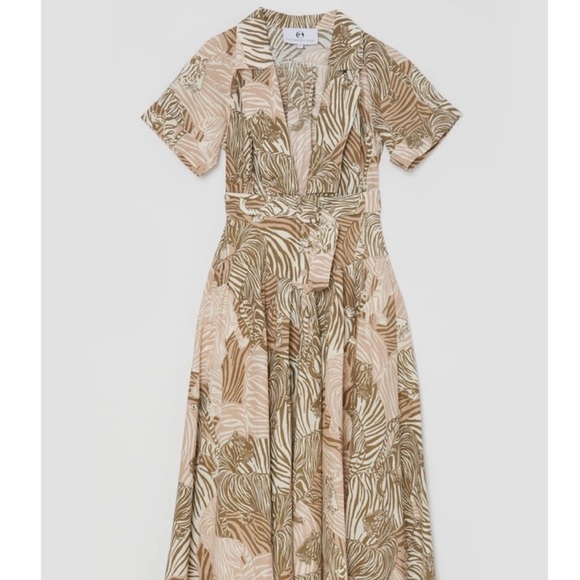 Indio Dress in Palm Print- The Bright Side - Picture 2 of 4